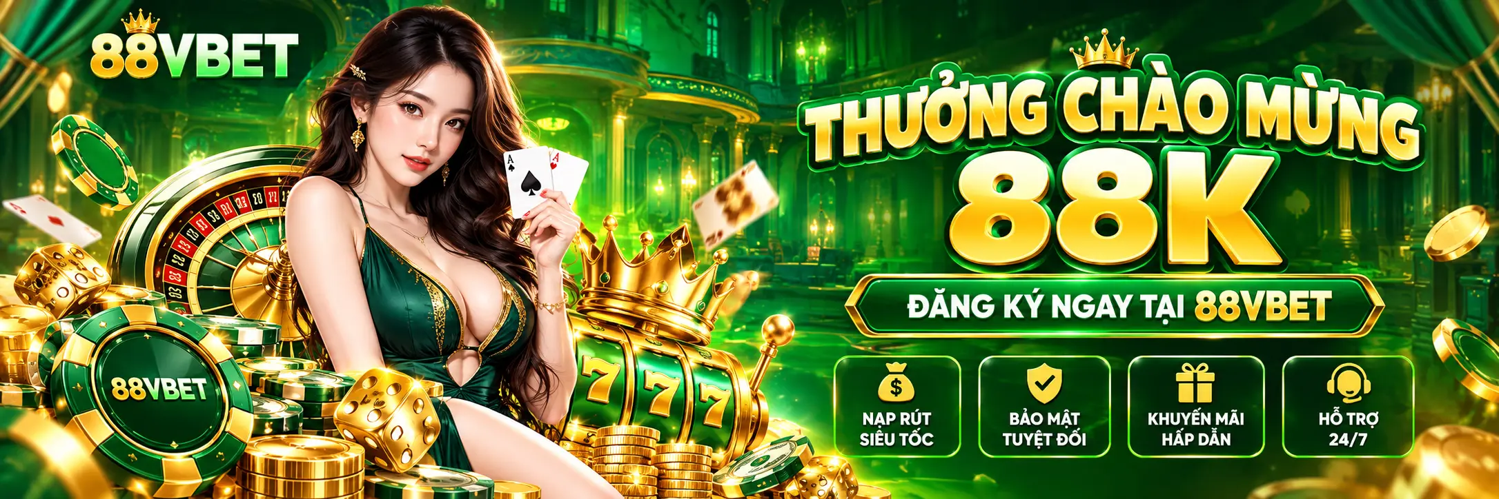THƯỞNG CHÀO MỪNG 88K ĐĂNG KÝ NGAY TẠI 88VBET